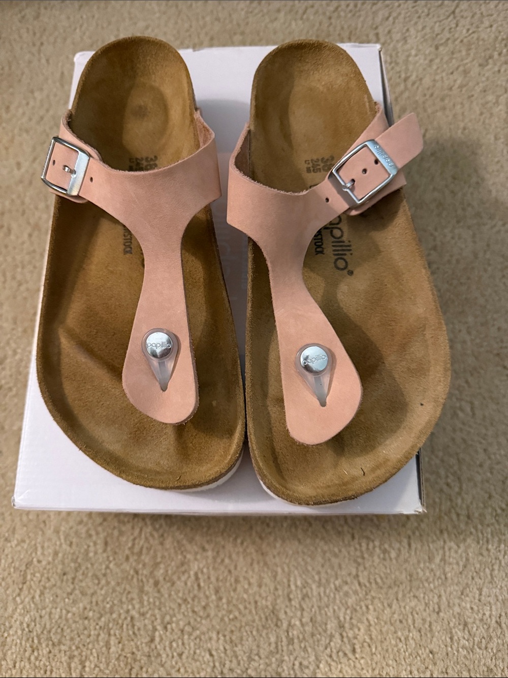 Birkenstock Papillio Gizeh Platform Blush Pink